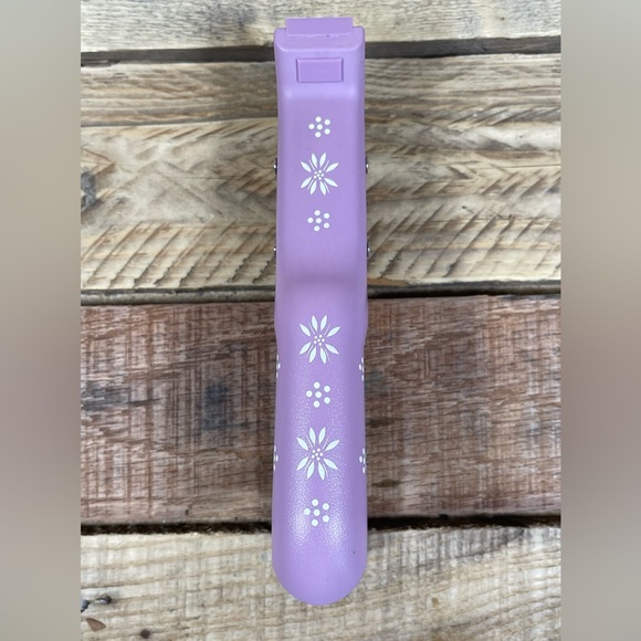 Temptations Presentable Ovenware Tara Tongs Purple White Floral Serving Flatware - Picture 5 of 9